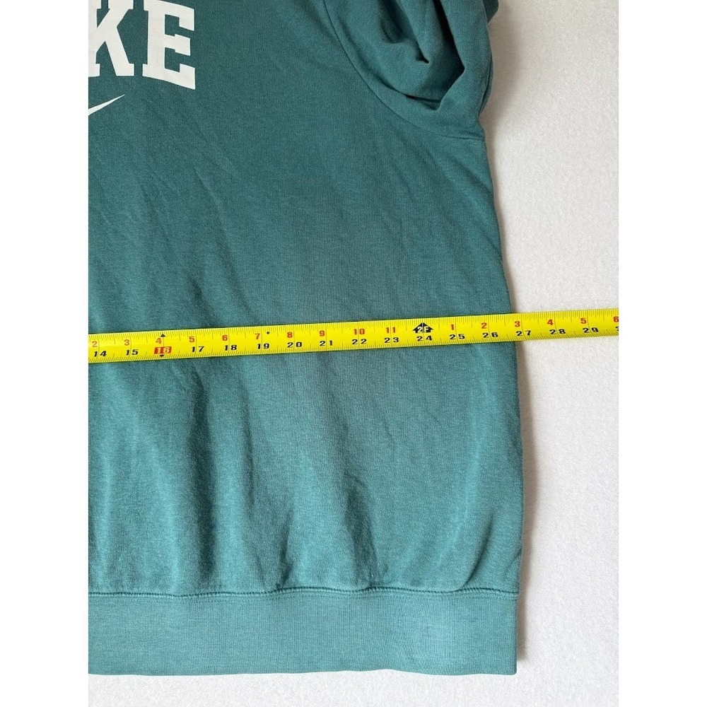 Nike Sweatshirt Men 2X Green Crew Neck Big Logo Pullover Casual Long Sleeve - Picture 9 of 13